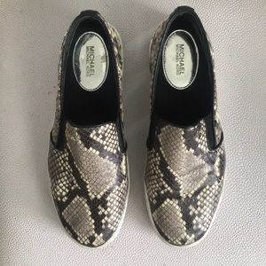 Michael Kors Snakeskin Slip Ons